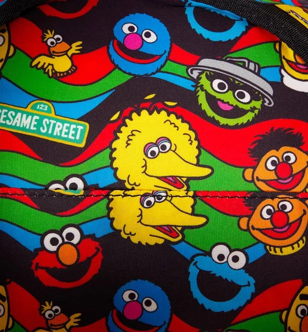 Cookie Monster Sesame Street Plush Loungefly Mini Backpack with Cookie Purse