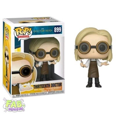 #899 Thirteenth Doctor with Goggles Doctor Who Television Funko Pop in Stack