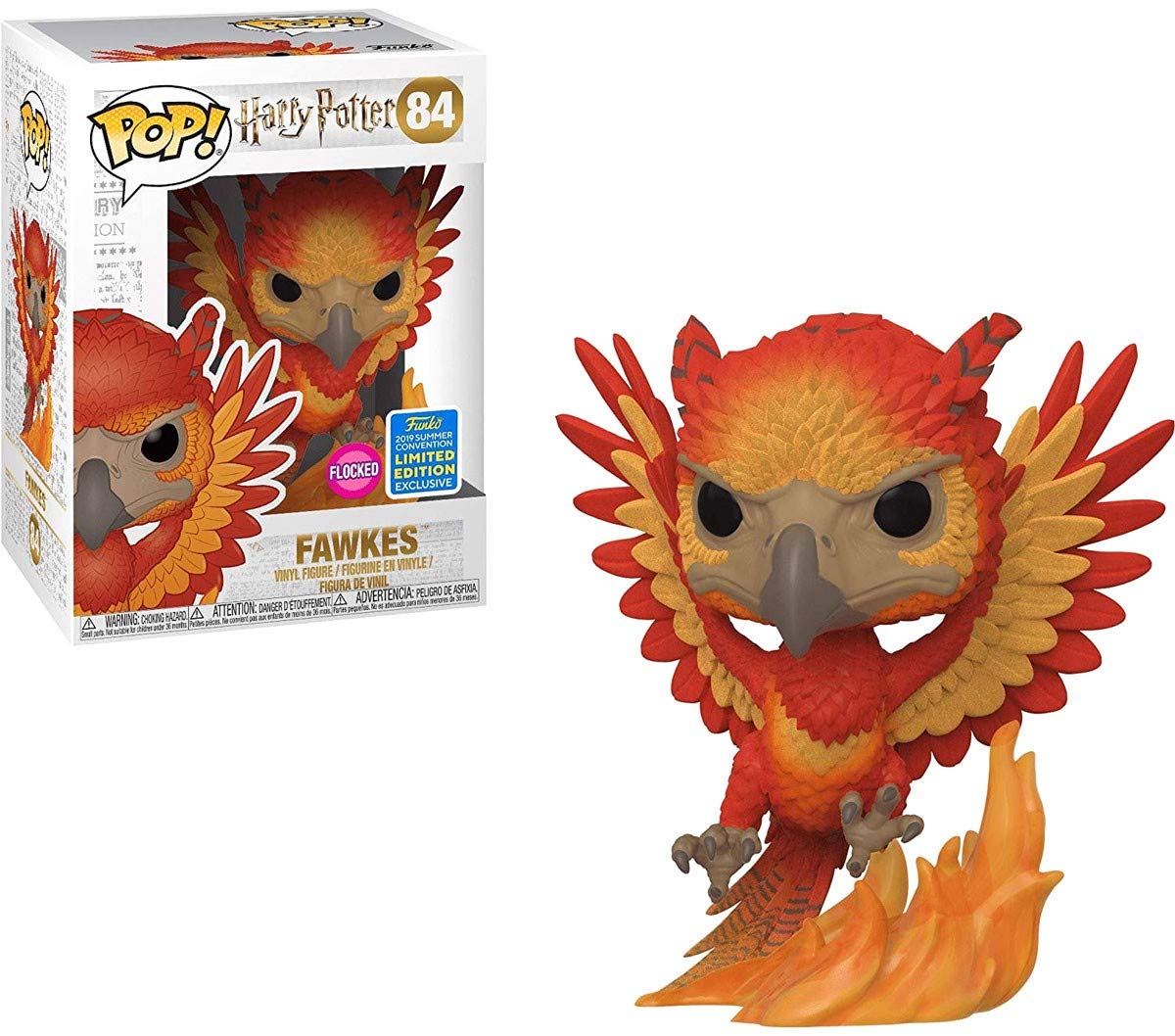 #84 Fawkes FLOCKED 2019 SUMMER CONVENTION Harry Potter Funko Pop