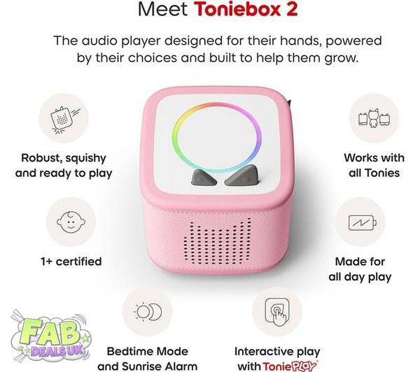 Toniebox 2 Cloud Pink Play Set Paw Patrol Chase UK Tonies Tonieplay
