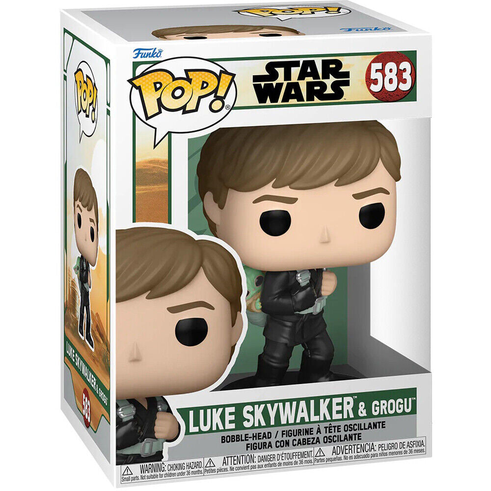 #583 Luke Skywalker with Grogu Star Wars Funko Pop