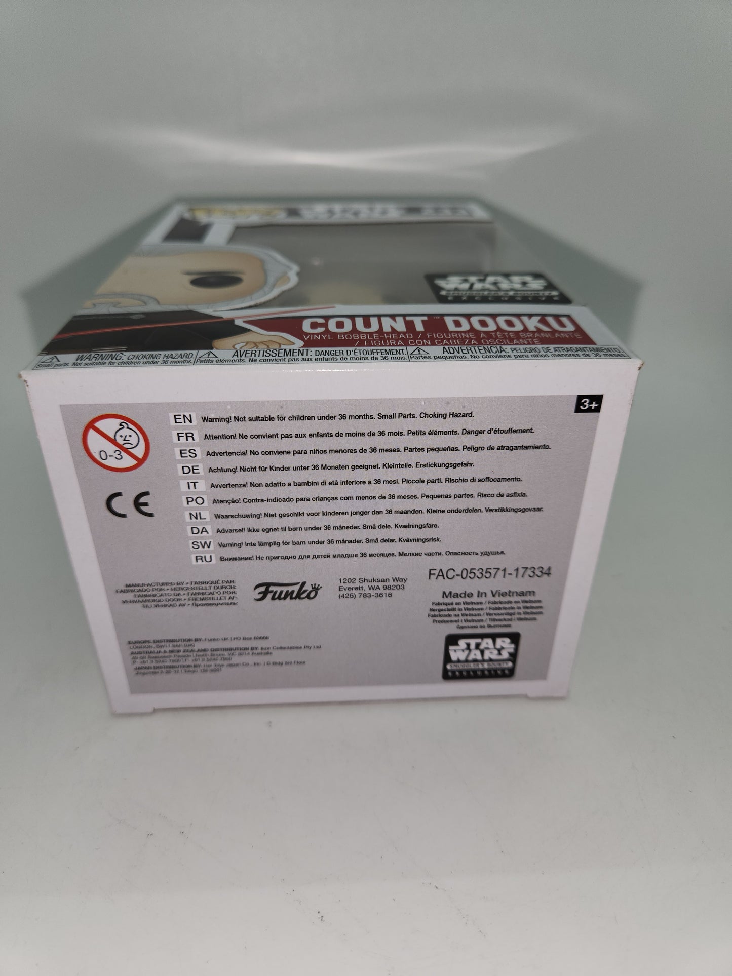 #233 Count Dooku SMUGGLER'S BOUNTY EXCLUSIVE Star Wars Funko Pop