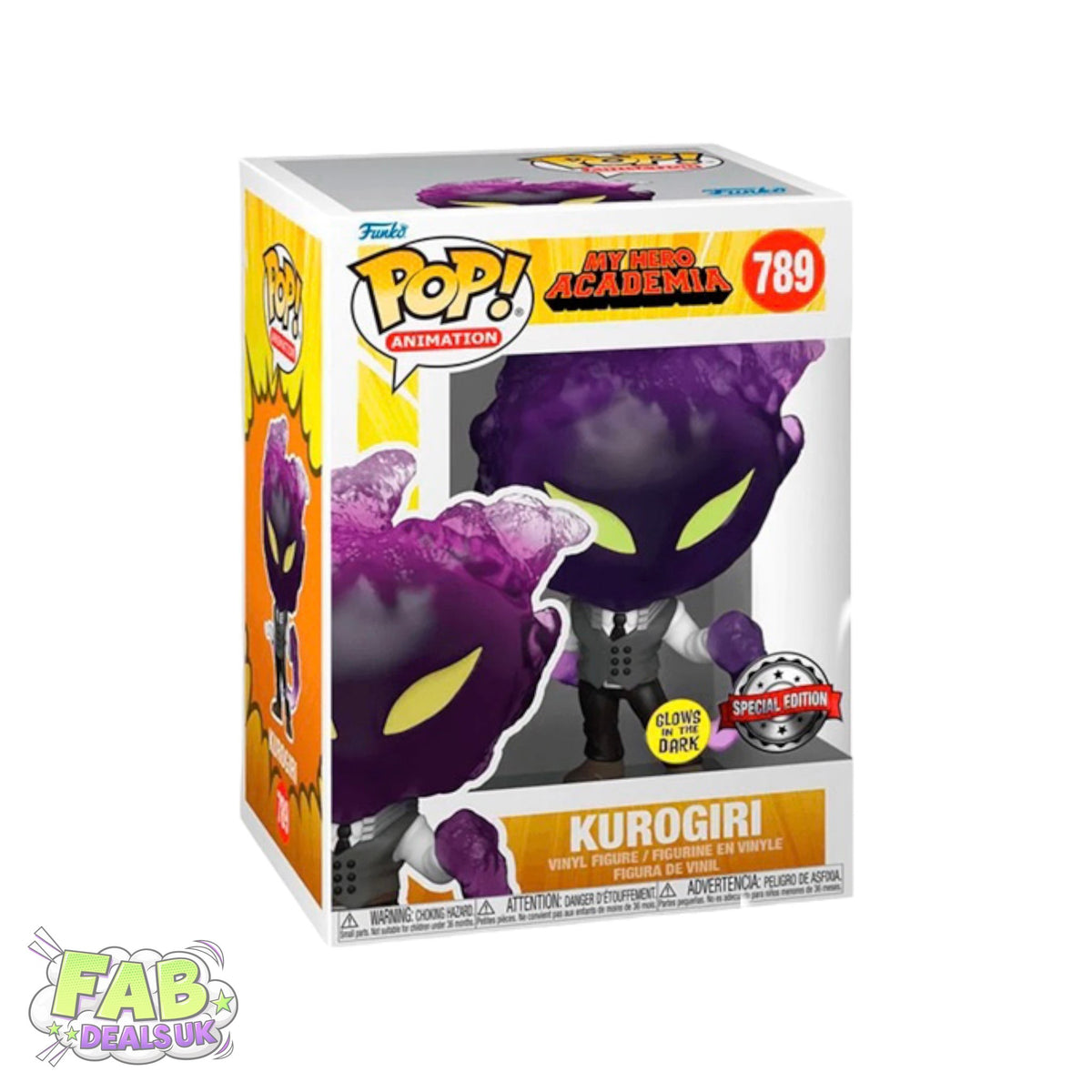 #789 Kurogiri GLOW IN THE DARK My Hero Academia MHA Animation Funko Pop