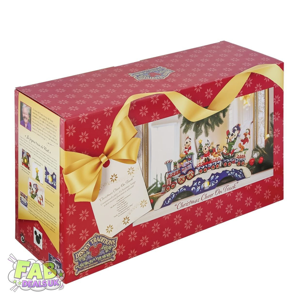 Christmas Cheer on Track (Mickey & friends LED Musical Train) - Disney Traditions Ornament by Jim Shore