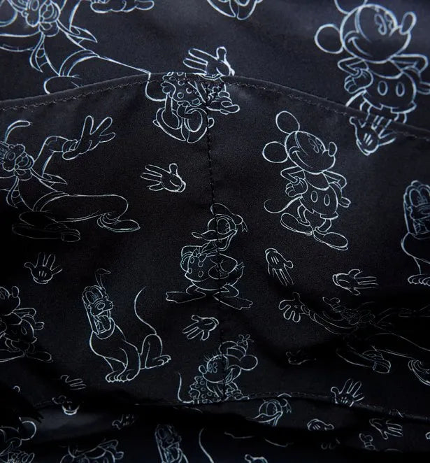 Mickey Mouse and Friends Sketched Convertible Tote Backpack Loungefly Disney