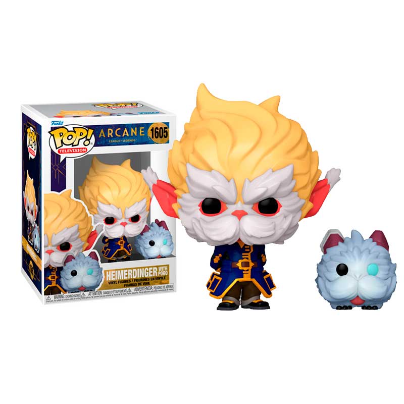 #1605 Heimerdinger With Poro Arcane League Of Legends Television Funko Pop