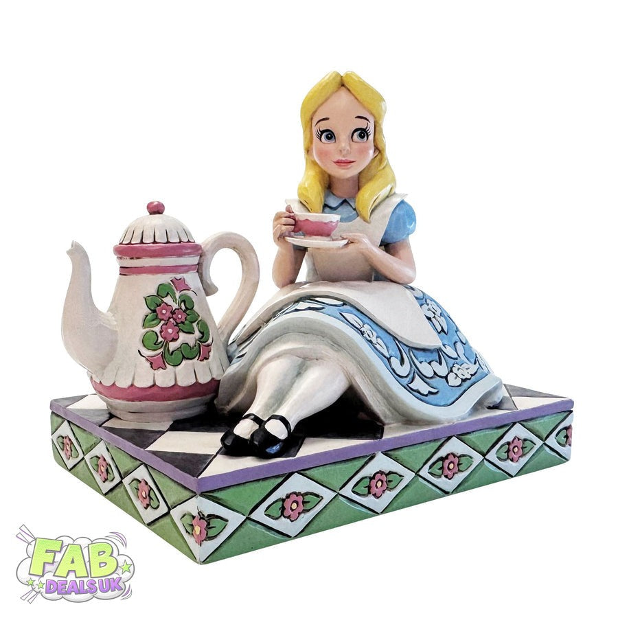 A Cup of Curiosity (Alice with Teapot Figurine) - Disney Traditions Ornament by Jim Shore