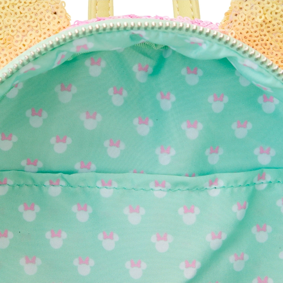 Disney Minnie Mouse Pastel Sequin Loungefly Mini Backpack (LE 2800)