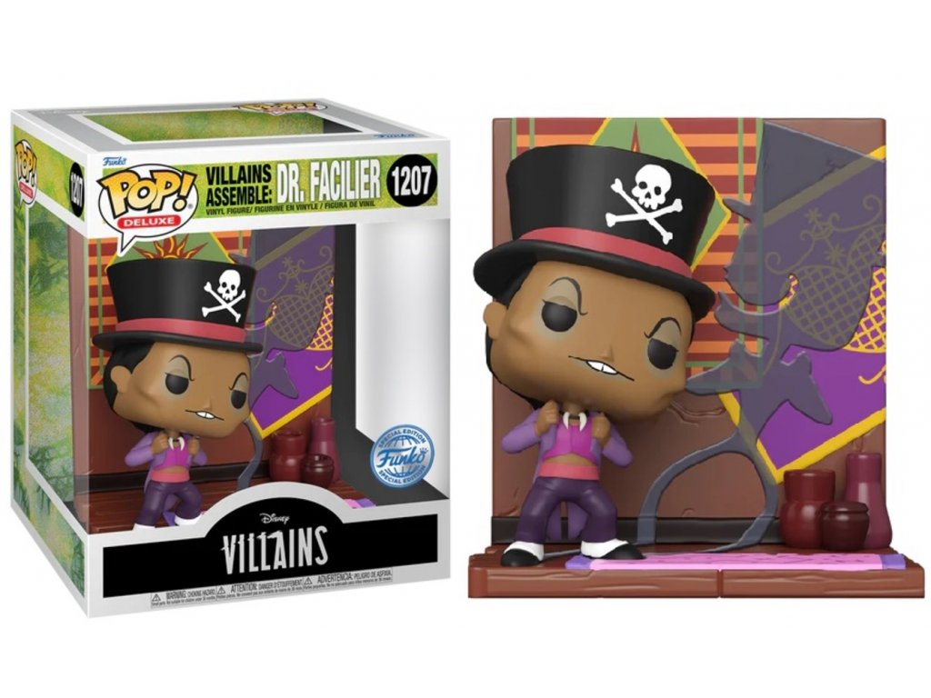 #1207 Villains Assemble Dr Facilier Deluxe 6 Inch Disney Funko Pop Princess and the Frog