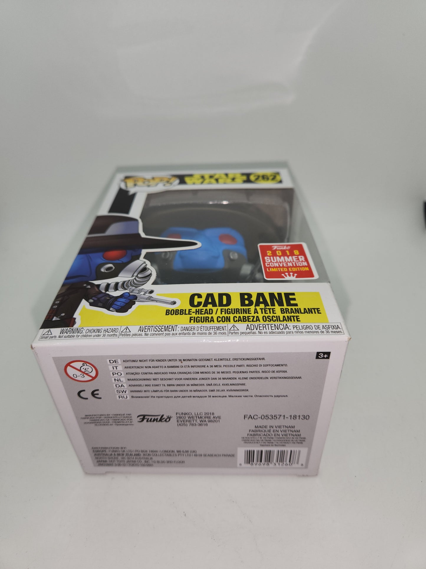 #262 Cad Bane 2018 SUMMER CONVENTION EXCLUSIVE Star Wars Funko Pop