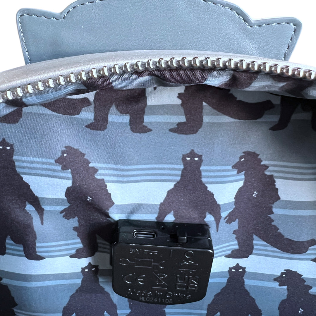 Toho Godzilla Mechagodzilla Metallic Light-Up Full-Size Backpack