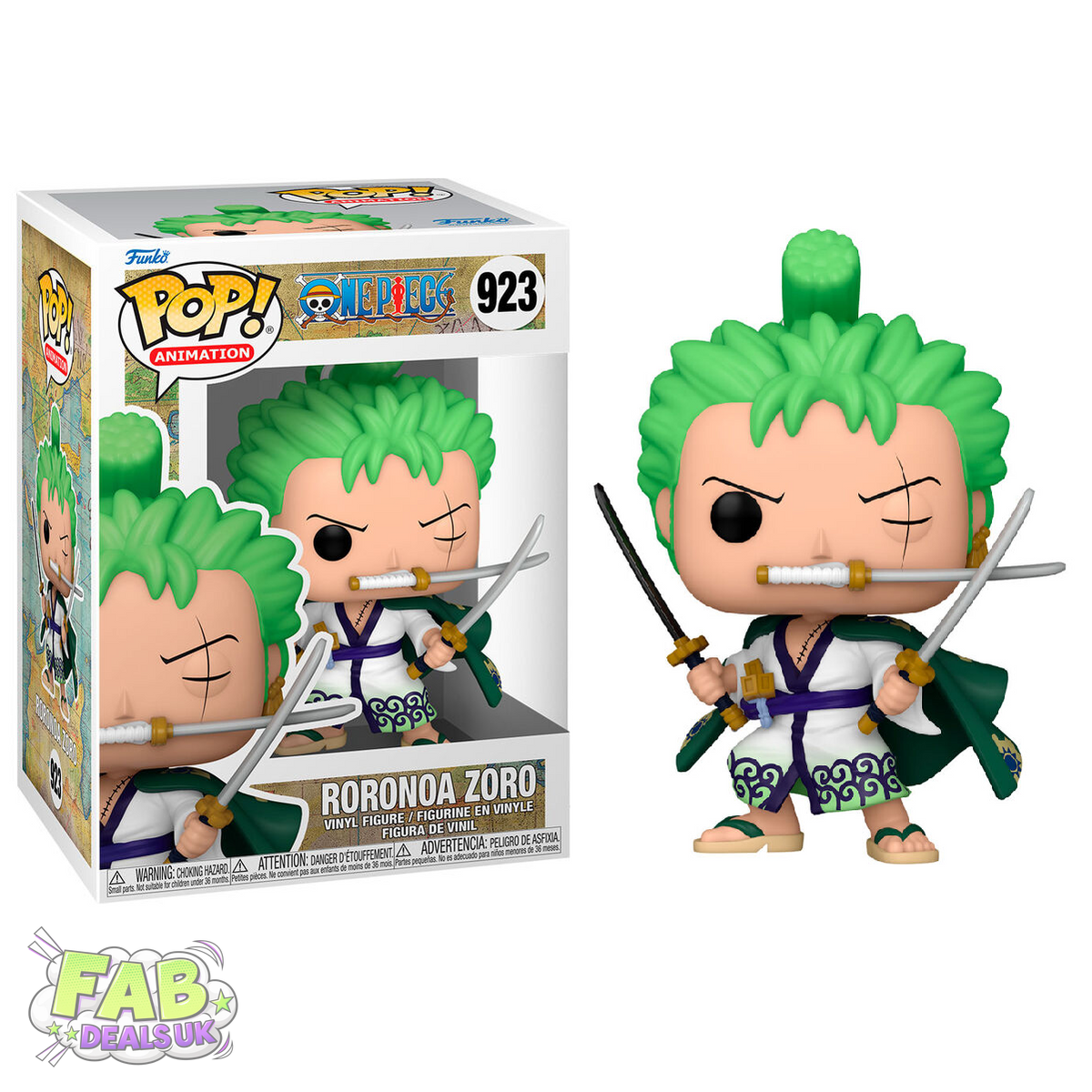 #923 Roronoa Zoro One Piece Animation Funko Pop