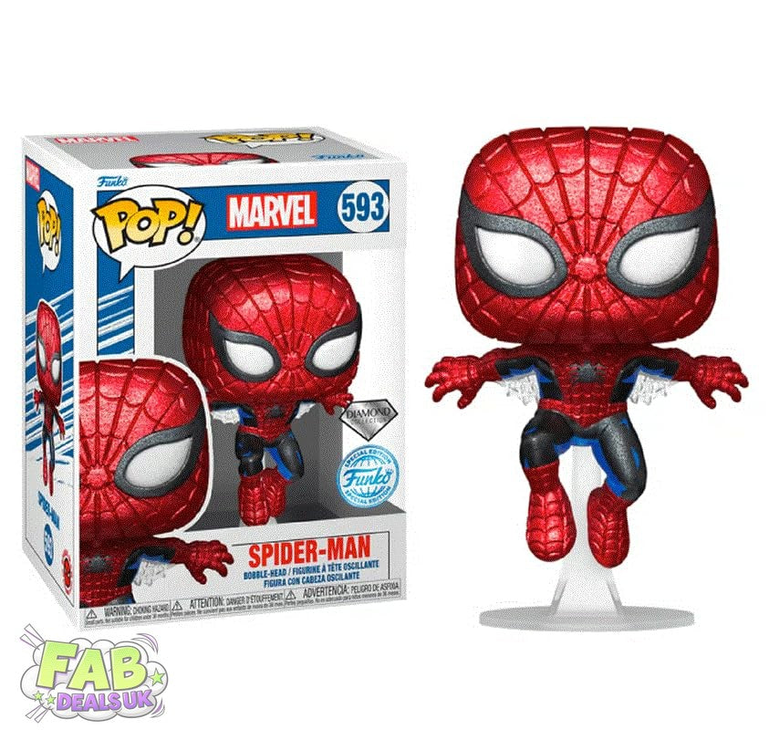 #593 Spider-Man DIAMOND SPECIAL EDITION Marvel Funko Pop