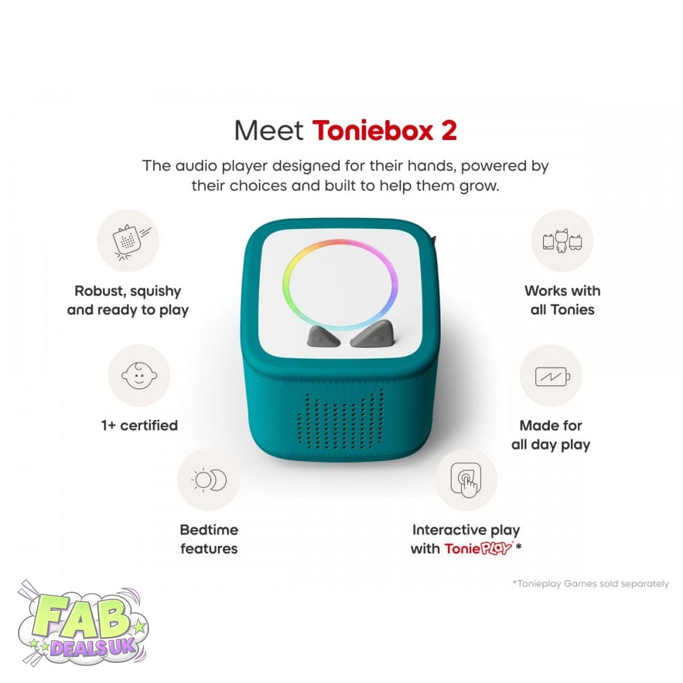 Toniebox 2 Tropical Teal Starter Set Creative Tonie Rubie UK Tonies