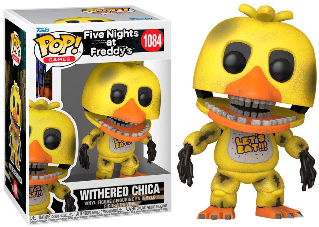 #1084 Withered Chica Five Nights At Freddy's Games Funko Pop