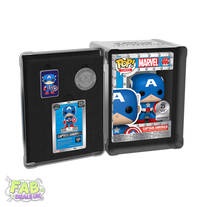 Captain America Classics Vault Tin Marvel Funko Pop Collectors Set 25000pcs
