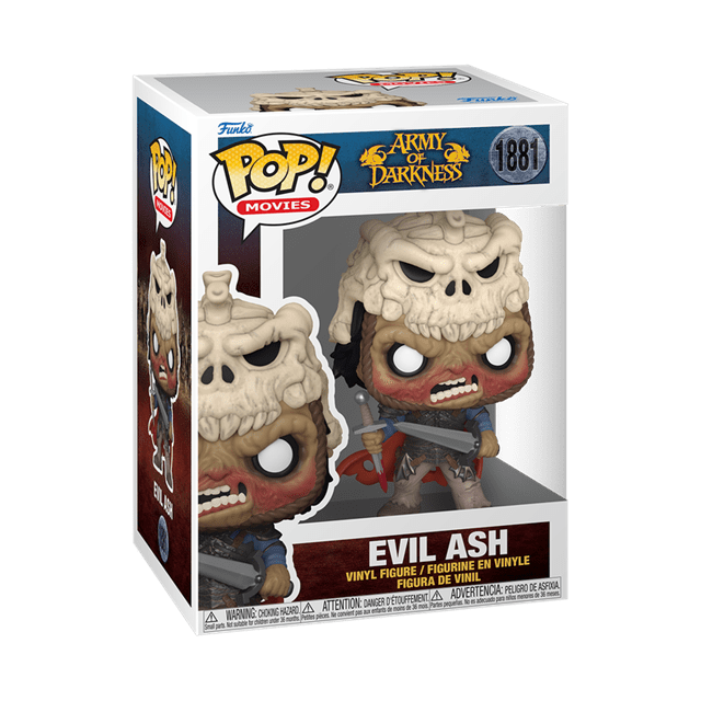 #1881 Evil Ash with Swords Army of Darkness Horror Movies Funko Pop