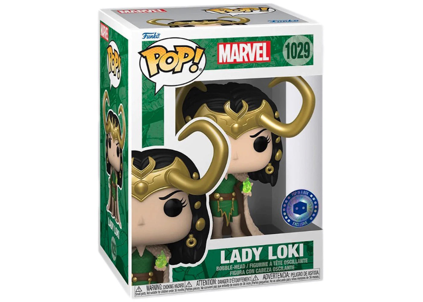 #1029 Lady Loki POP IN A BOX EXCLUSIVE Marvel Funko Pop