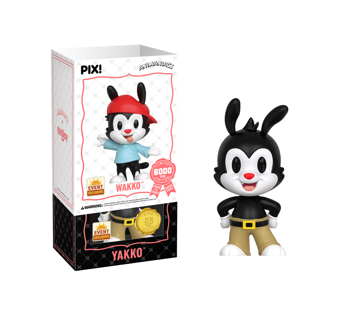 ANIMANIACS
PIX! Wakko Thrilljoy Sealed Chance of Chase l