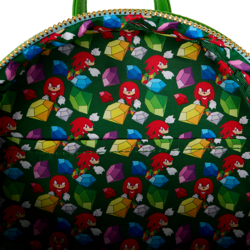 Knuckles Glitter Gem Sonic The Hedgehog Loungefly Mini Backpack