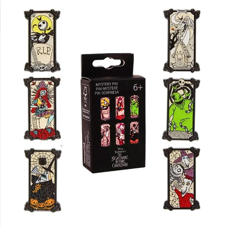 Nightmare Before Christmas NBC Portrait Disney Loungefly Enamel Blind Box Pin