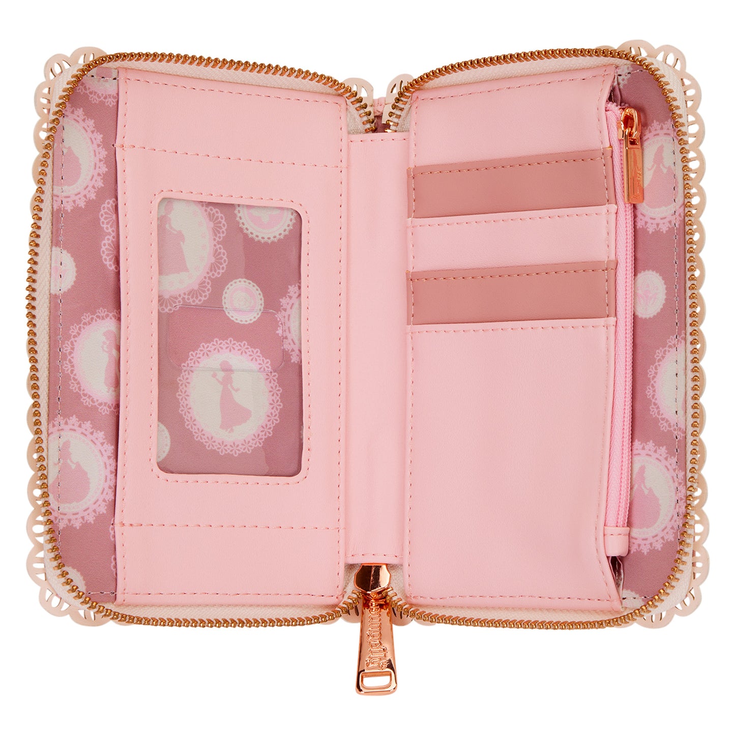 Pink Disney Princess Stained Glass Purse / Wallet Loungefly