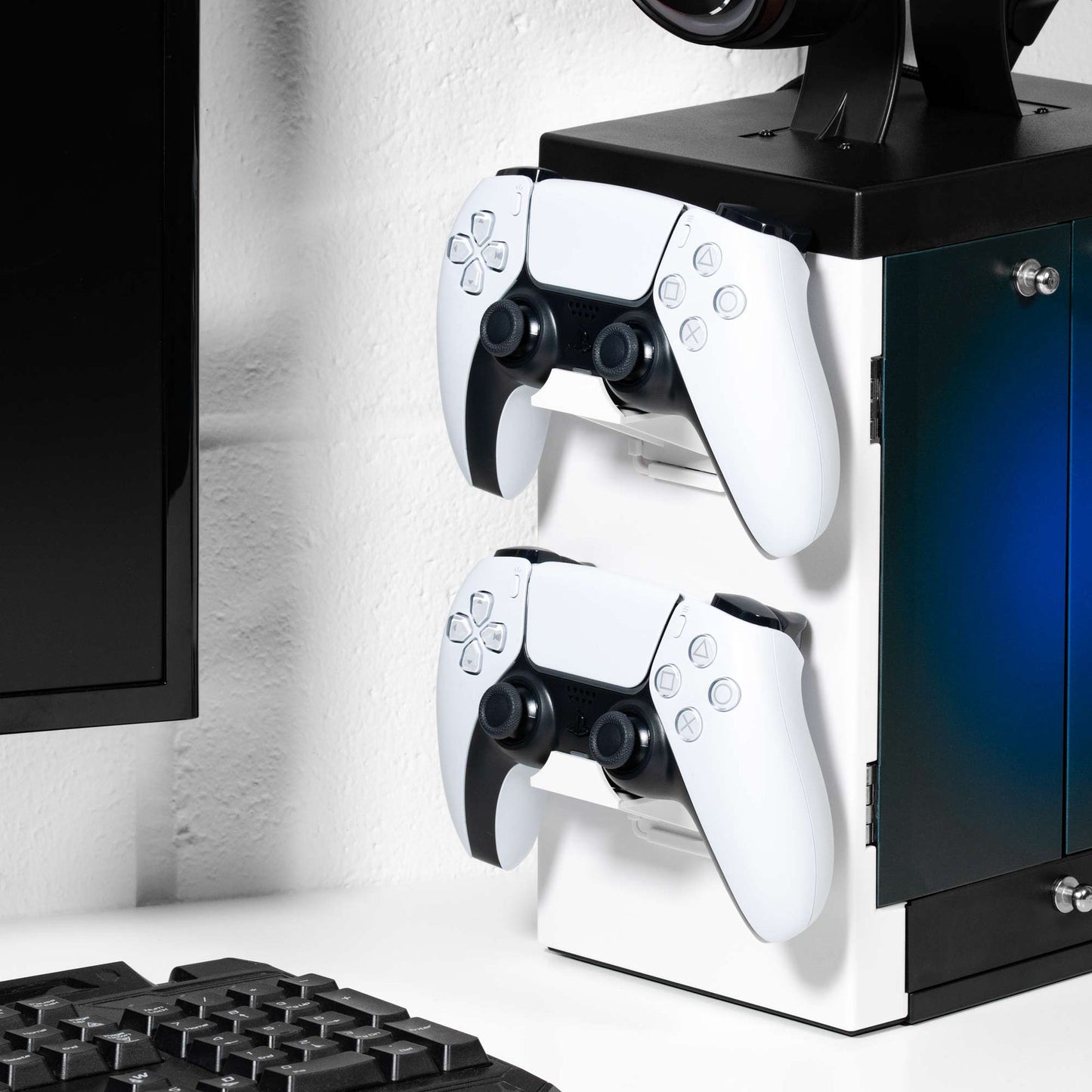 PlayStation Inspired Blue and White Gaming Locker