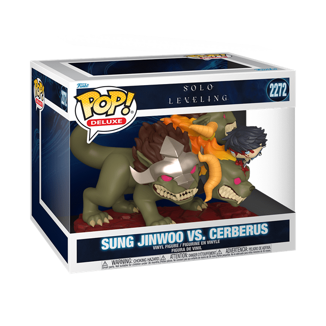 #2272 Sung Jinwoo Vs Cerberus Oversized Solo Levelling Animation Funko Pop