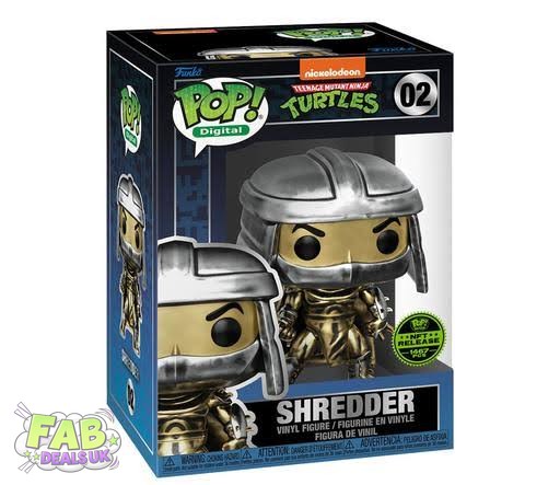 #02 Shredder NFT DIGITAL 1467 pcs TMNT Teenage Mutant Ninja Turtles Funko Pop in Stack