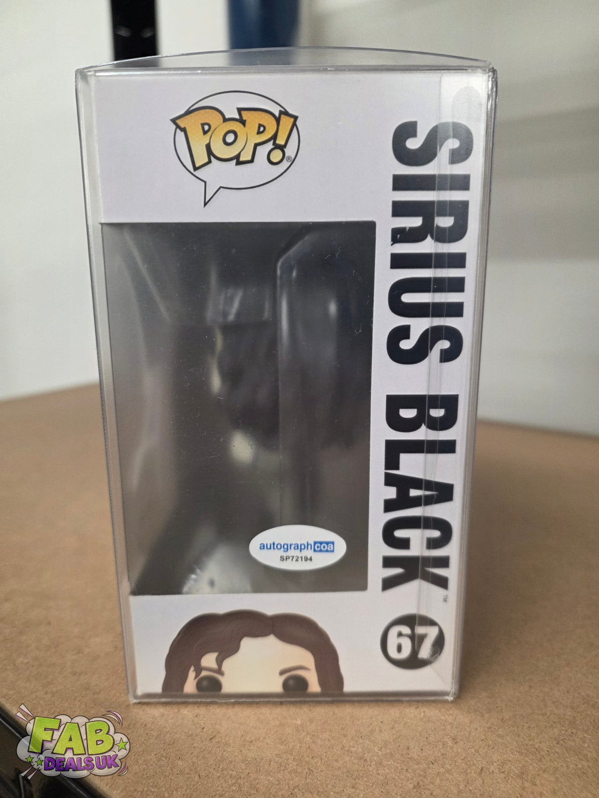 Gary Oldman Signed Sirius Black CHASE Harry Potter Funko Pop