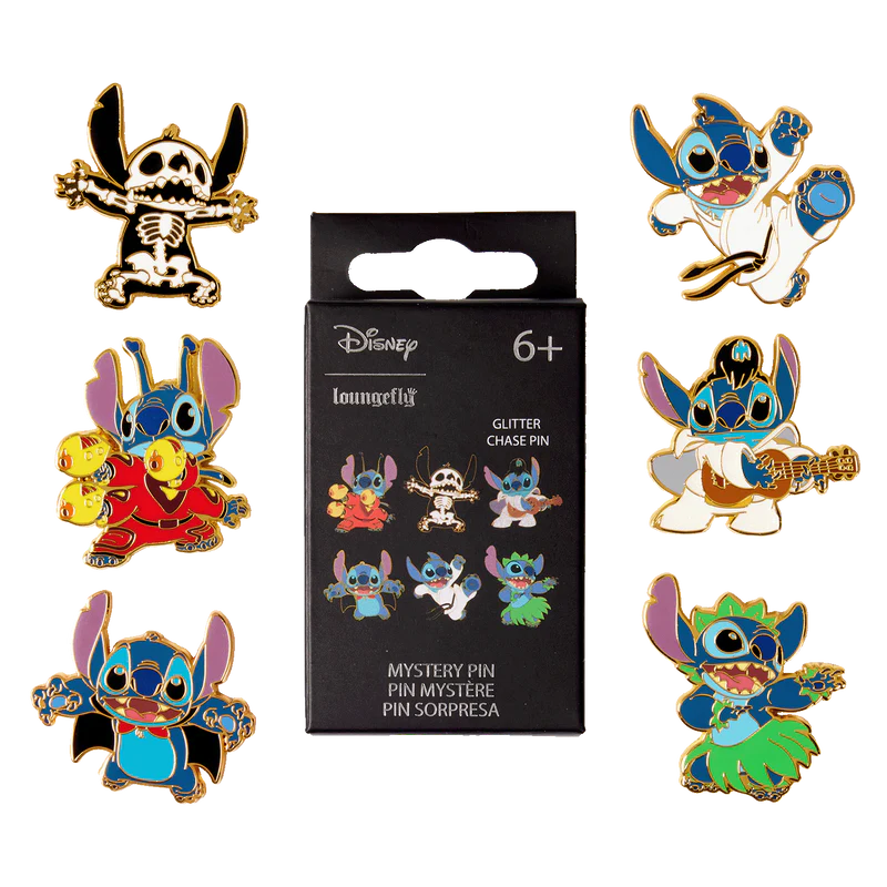 Stitch Halloween Costume Disney Loungefly Enamel Blind Box Pin