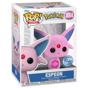 #884 Espeon Eeveelution FLOCKED Pokemon Games Funko Pop