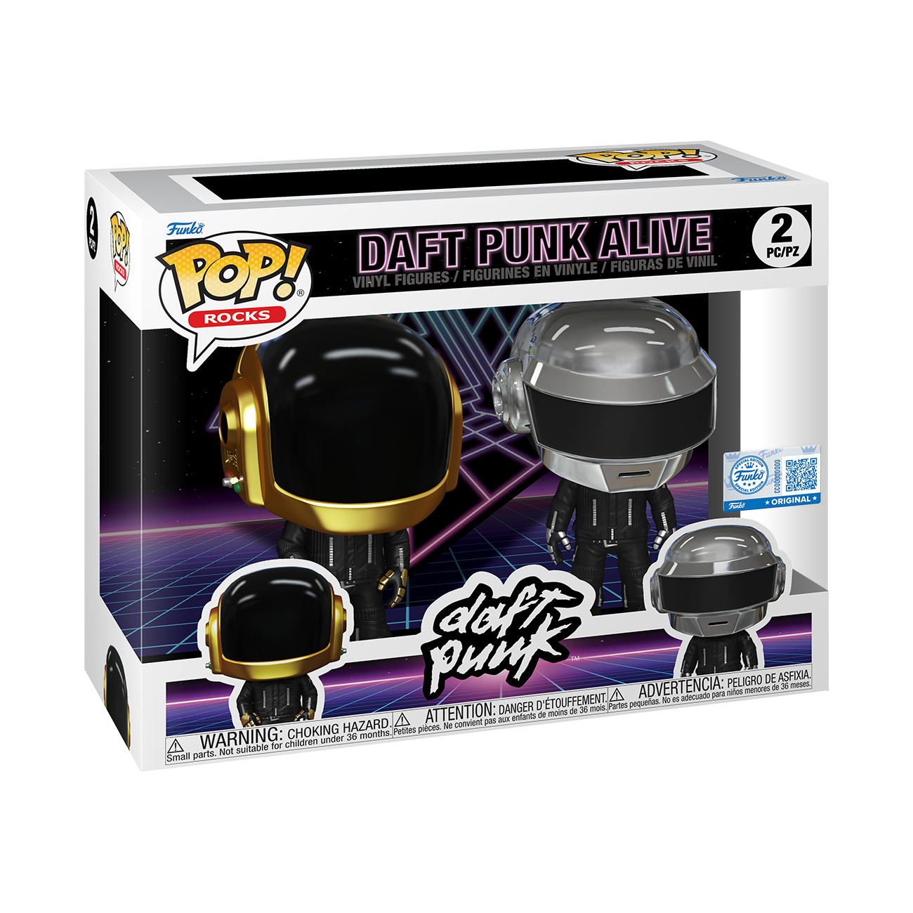 Daft Punk Alive Rocks 2 Pack Funko Pop