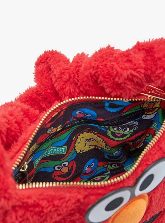 Elmo Plush Sesame Street Loungefly Crossbody Bag
