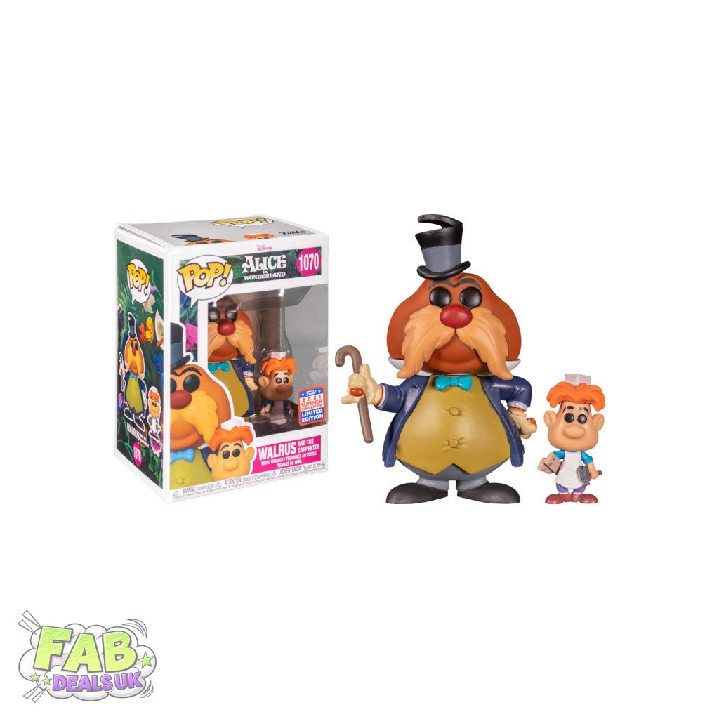 #1070 Walrus And The Carpenter 2021 SUMMER EXCLUSIVE Alice In Wonderland Disney Funko Pop