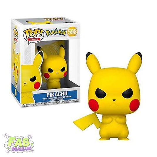 #598 Pikachu Grumpy Pokemon Games Funko Pop