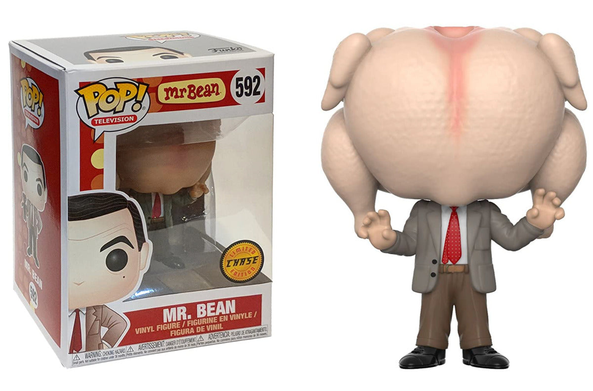 #592 Mr Bean Turkey Head CHASE Television Funko Pop