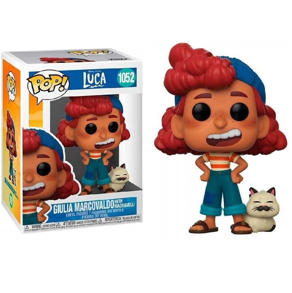 #1052 Giulia Marcovaldo with Machiavelli Luca Disney Pixar Funko Pop