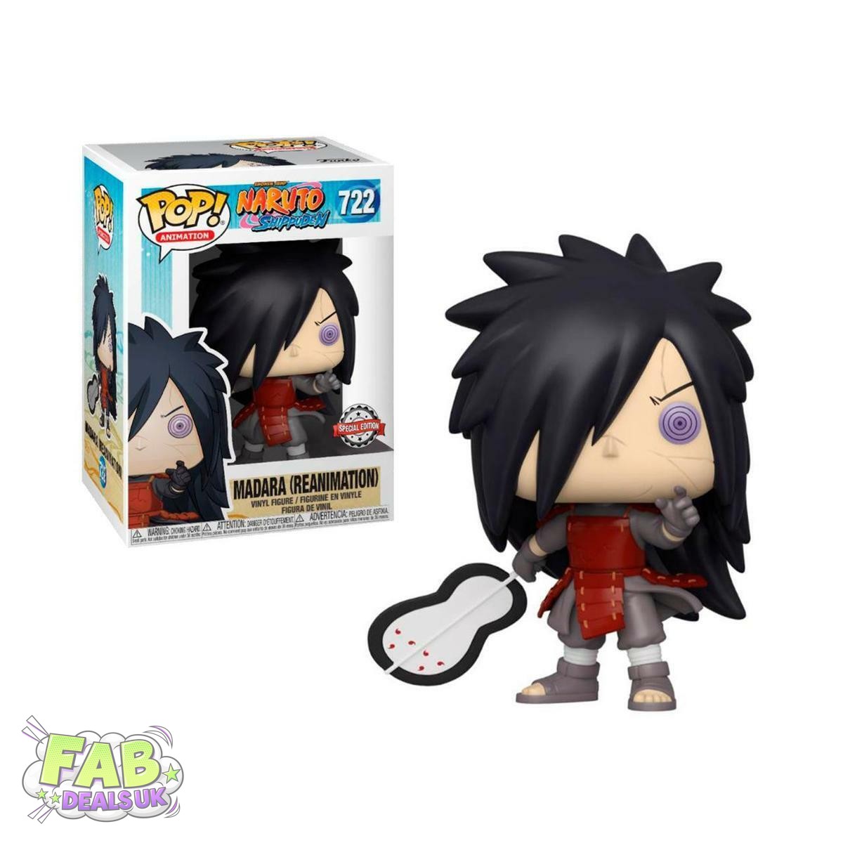#722 Madara (Reanimation) Naruto Shipuden Animation Funko Pop