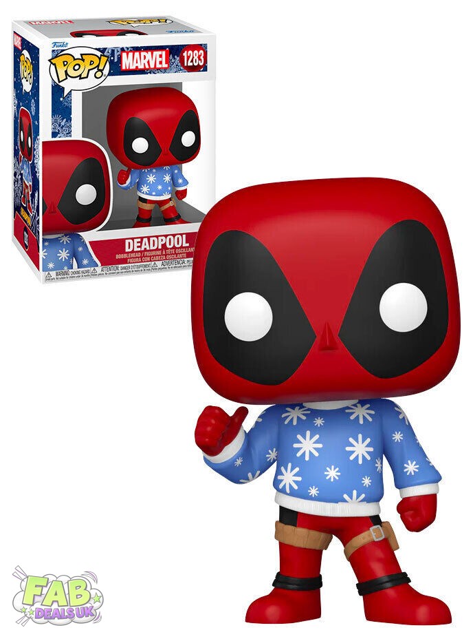 #1283 Deadpool Holiday Ugly Christmas Jumper / Sweater Marvel Funko Pop