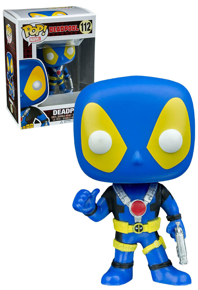 #112 Deadpool Blue X-Men Marvel Funko Pop