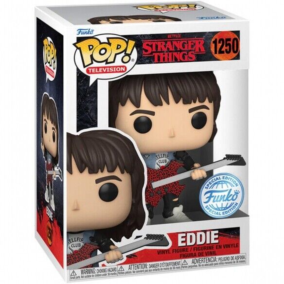 #1250 Eddie Stranger Things Television Funko Pop