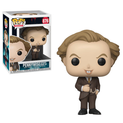 #876 Pennywise Without Make-Up IT Horror Movies Funko Pop