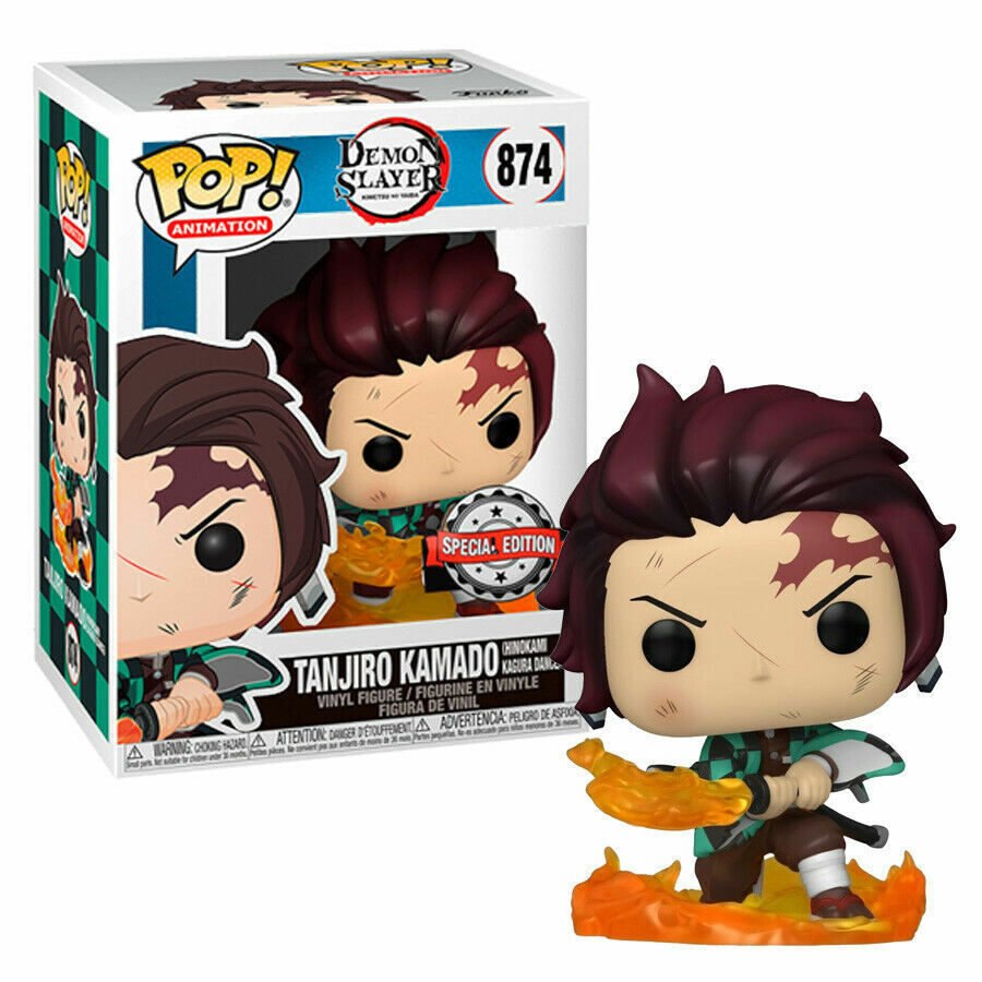 #874 Tanjiro Kamado Hinokami Kagura Dance Demon Slayer Animation Funko Pop