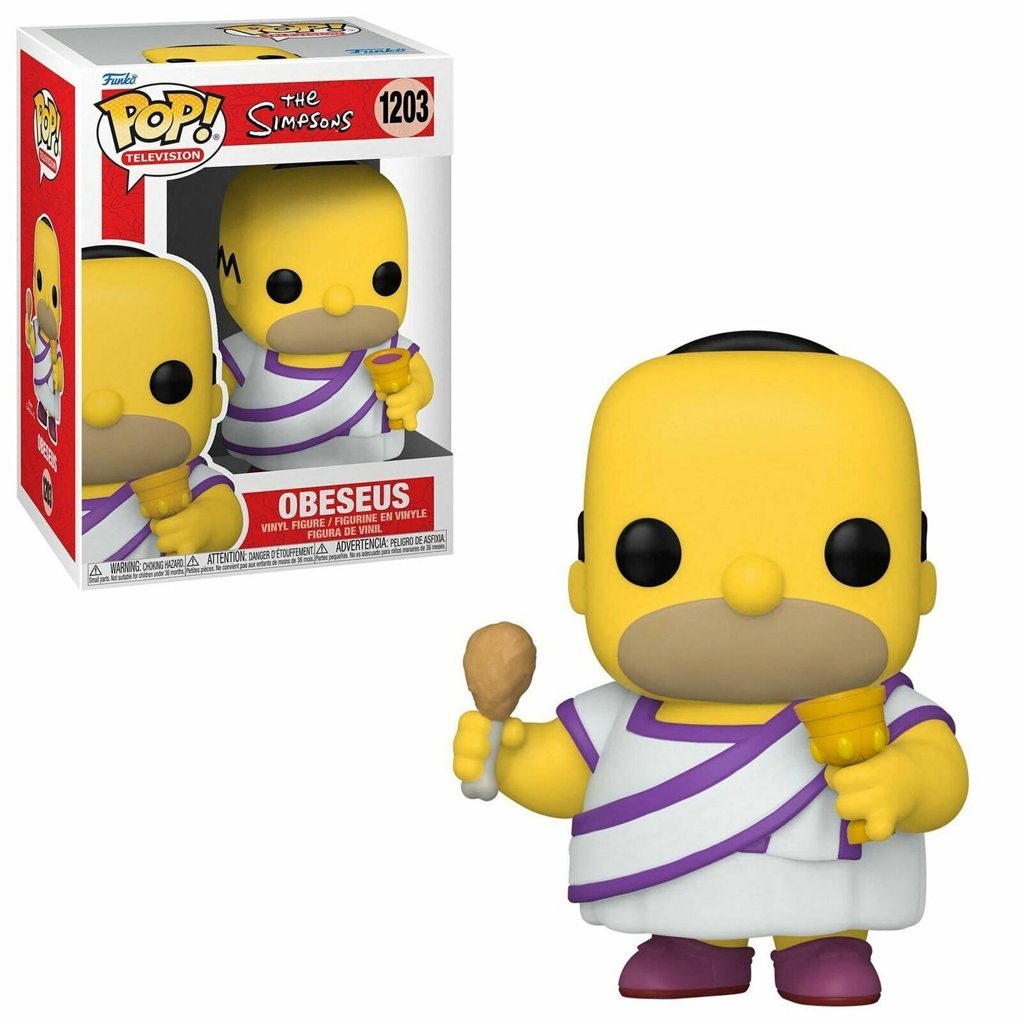 #1203 Obeseus Homer Simpson Television Funko Pop