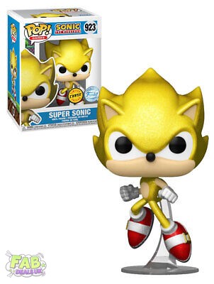 #923 Super Sonic CHASE Sonic The Hedgehog Games Funko Pop