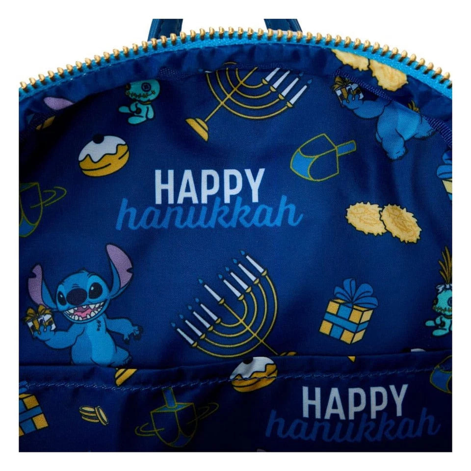 Stitch Hanukkah Menorah Light Up Loungefly Mini Backpack