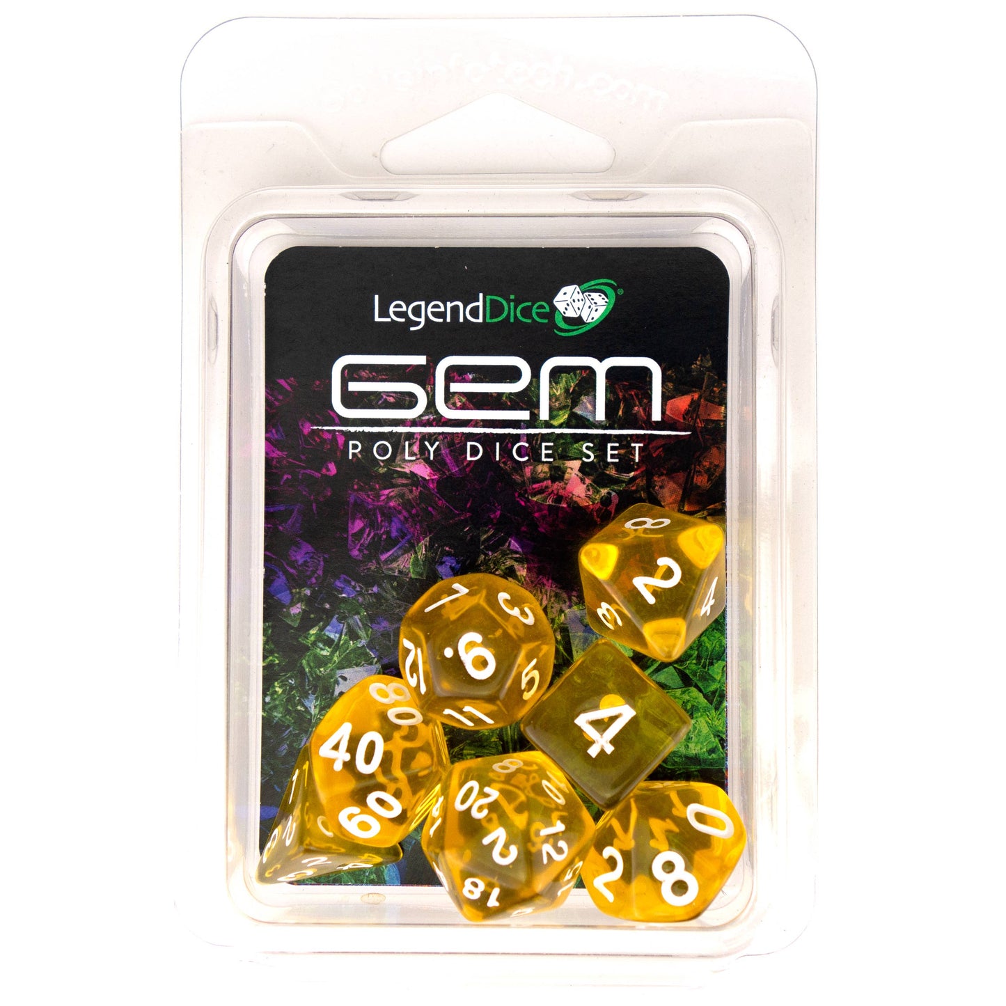 Clamshell Dice Display Pack - Gem