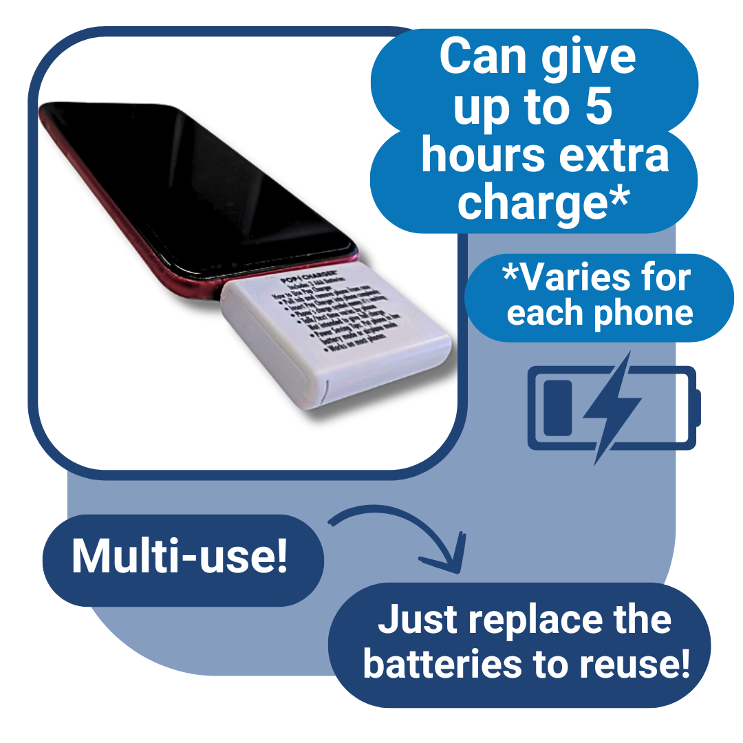 Pop Charger- iPhone | Emergency Phone Charger