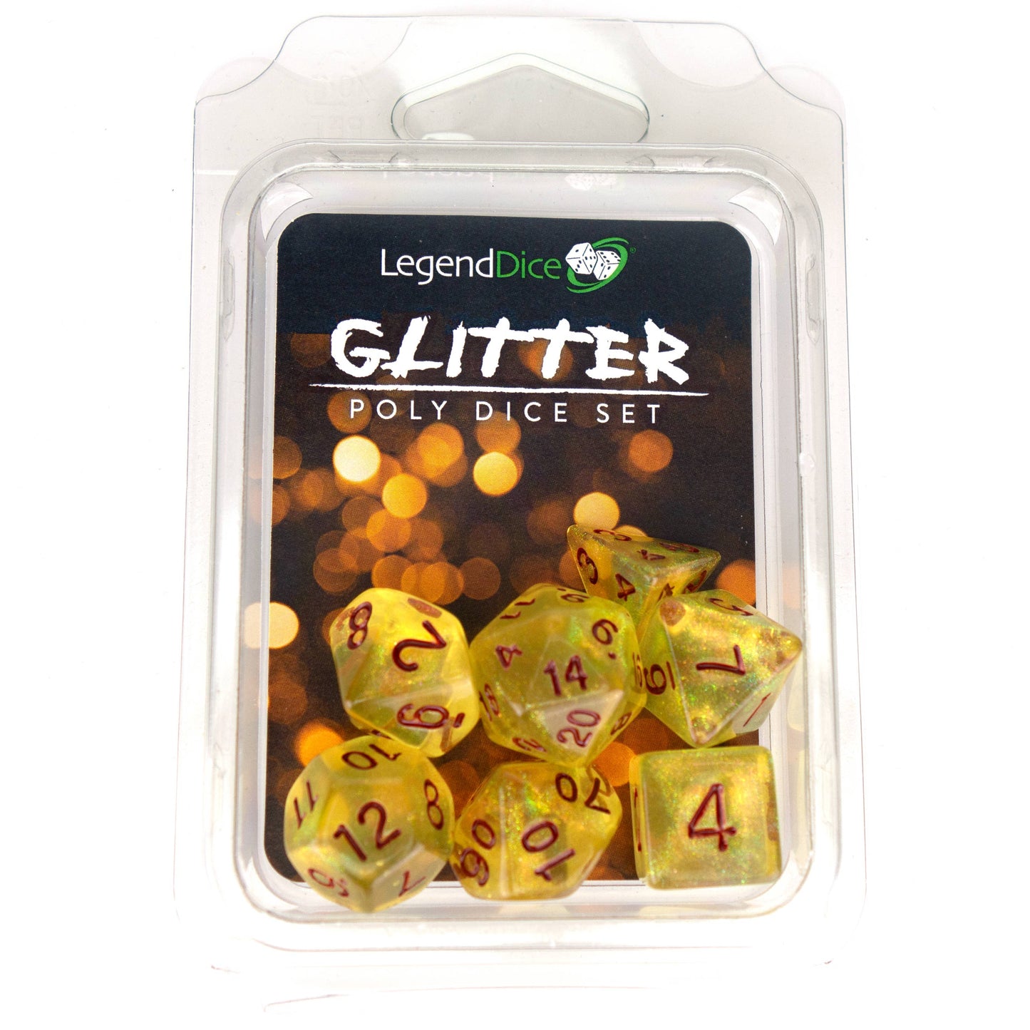 Clamshell Dice Pack - Glitter